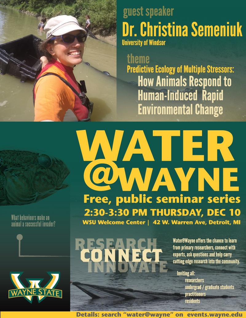 Dr. Carol Lee University of Wisconsin Water at Wayne water@wayne